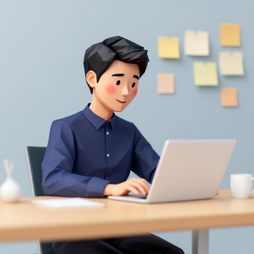 金融PMO（横断支援）のキャラクターイラスト